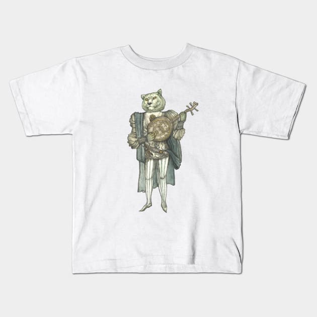 Banjo Lion Kids T-Shirt by FelisSimha